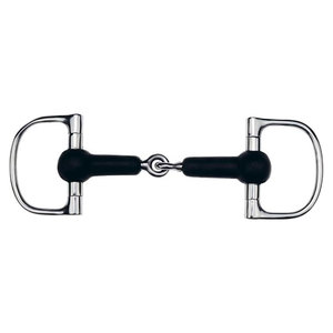Broca Dee de alta calidad con boca cubierta de goma, broca de caballo de acero inoxidable articulada para control, entrenamiento, tachuelas ecuestres, caballos - Product Image 2