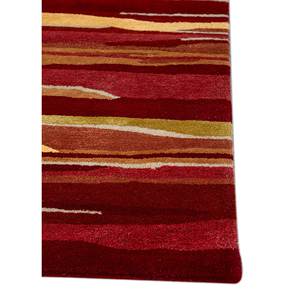 Alfombra Acar Tra-14752 de Lana y Viscosa Hecha a Mano con Diseño Abstracto Rojo y Naranja para Decoración de Sala de Estar y Pasillos - Product Image 4