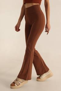 <b>Top</b> Quality Women Casual Loose Drawstring Waist Cotton Trouser Breathable 100% Polyester Casual Women Trousers for Sale - Product Image 6