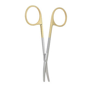 Tijeras quirúrgicas profesionales Super Cut Curved Half Gold Patrón delicado Blunt 150 mm 4,5 pulgadas Tijera médica - Product Image 6
