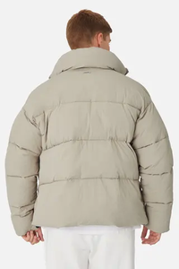 Wholesale AIFRAN SPORTS High Quality Custom Logo Winter <b>Jacket</b> for <b>Men</b> Puffer Bubble Style Hooded Breathable Canvas Pockets OEM - Product Image 4
