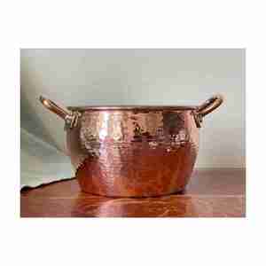 ชุดเครื่องครัวทองแดงอุ่นอาหารเป็นมิตรต่อสิ่งแวดล้อมชุดเครื่องใช้ในครัวจากอินเดียปลอดภัยสำหรับการเสิร์ฟจานสินค้าส่งออก - Product Image 5