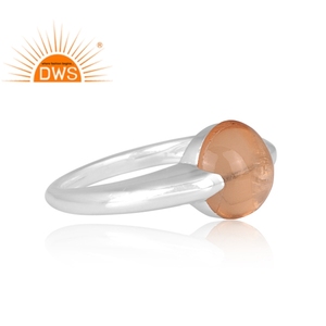 แหวนพลอยซิทรินธรรมชาติทำจากเงินแท้ปรับแต่งได้ตามต้องการ - Product Image 3