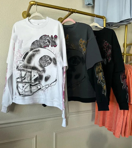 Camiseta de Manga Larga de Doble Capa con Serigrafía Personalizada de Alta Calidad para Hombre, Corte Regular, Estilo Casual Urbano, Fabricante OEM - Product Image 4