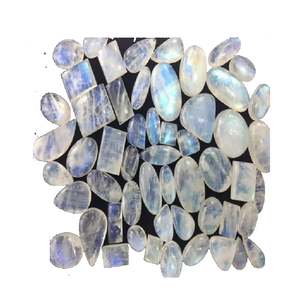 Pierre naturelle Pierre de lune arc-en-ciel cristal Mix Shape Loose Gemstone Cabochon pierre précieuse cristal de guérison Toutes les formes Cabochon - Product Image 2