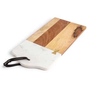Most Valuable Marble Inlay Wood Chopping Board Knife Sharpening Handmade Acacia Wood Inlay Granite Marble Cutting Board on Sale - Product Image 1