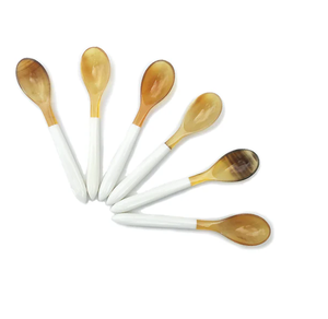 Juego de Cubiertos de Resina Azul y Cuerno, Cubiertos Elegantes para Comidas Familiares, Cenas Diarias, Recepciones de Invitados, Ocasiones Especiales y Regalos - Product Image 3