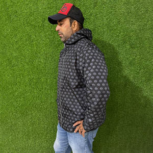 Sweat à capuche zippé 100% coton à motif uni imprimé personnalisé pour hommes sweats à capuche en molleton d'hiver surdimensionnés pour hommes méthode d'impression numérique - Product Image 6