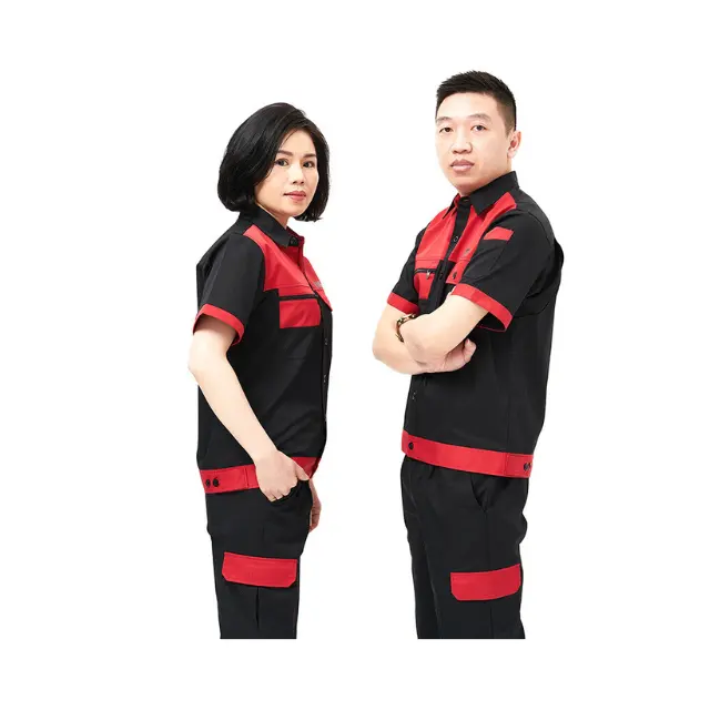 Factory Price New High Quality Working Suit Protective Coverall Suit Custom Design Cotton and Polyester Fabric WorkWear Uniform