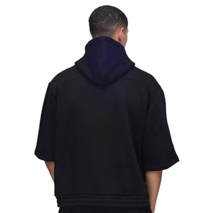 Tissu en molleton de coton pur 420G de haute qualité, écologique, respirant, pour l'hiver, avec logo personnalisé, coloré, coupe classique, léger - Product Image 4