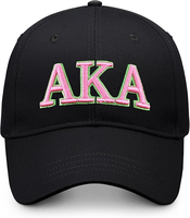 Regalos para Hermandades, Gorra de Béisbol Bordada con la Logomarca de la Hermandad, en Rosa y Verde, para Mujer, Ajustable, de Algodón