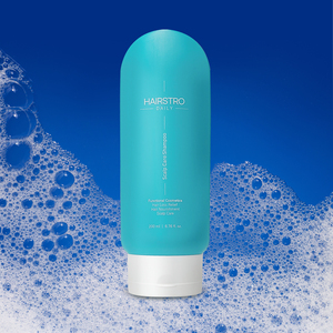 Champú HAIRSTRO 200ml hecho en Corea para cuero cabelludo sensible dermatología probada proporcionando alivio de la caspa y cuidado de la caída del cabello - Product Image 1