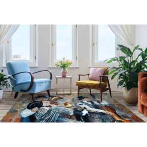 Tapis imprimé d'inspiration jazz : Décoration moderne pour la maison et le bureau, tapis en velours - Product Image 3