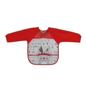 Manches de bavoir rouges pour bébés de 0 à 12 mois - Product Image 1