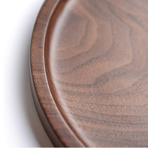 Date Simple Rond Acacia Bois Plateaux Organisateur En Bois Affichage Plateau De Fruits Dessert Plateau Cadeau Ensemble En Gros Pas Cher Prix Du Vietnam - Product Image 3