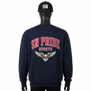 Sudadera de Cuello Redondo de Felpa 100% Algodón Personalizada para Hombre 2025, Transpirable, Ecológica, con Logotipo Personalizado, Servicio OEM, Moderna, al por Mayor - Product Image 3