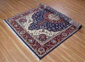 พรมอูแซคสีฟ้า9x12ขนแกะถักมือสไตล์ตุรกีปรับแต่งได้สำหรับทุกห้อง - Product Image 5