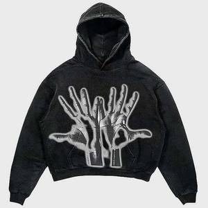 Sudadera con capucha personalizada para hombre, venta al por mayor, sudaderas gruesas y pesadas, sudaderas con capucha para niños de 1000 GSM, sudaderas hechas por Hanger Impex - Product Image 4