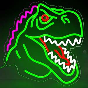 T-Rex Neon Dinosaur <b>Lamp</b> with AC Power Supply - Product Image 1