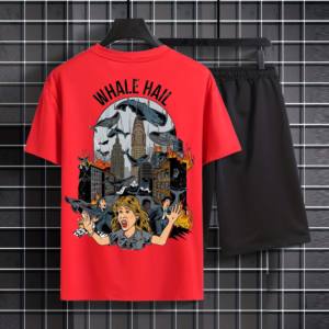 Conjunto Deportivo de Dos Piezas para Hombre, Chaqueta y Pantalones Cortos con Logotipo de Marca Personalizado, 100% Algodón, para Otoño y Verano - Product Image 2