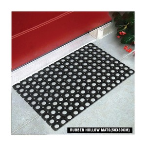Tapis de porte en caoutchouc au design abstrait 40x60cm, antidérapant, facile à nettoyer, pour usage hôtelier moderne, tapis d'entrée, qualité export, approvisionnement en gros - Product Image 3