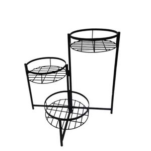 Hot Selling Modern Style Iron Planter <b>Stand</b> in Matt <b>Black</b> for Home Living Room & Garden Decor Planter <b>Pots</b> in Bulk - Product Image 3