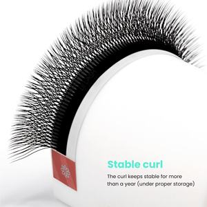 Clover W lash trays 3D 4D 5D 6D premade <b>eyelash</b> volume fan <b>fluffy</b> deep black W mink lashes wholesale bulk - Product Image 5