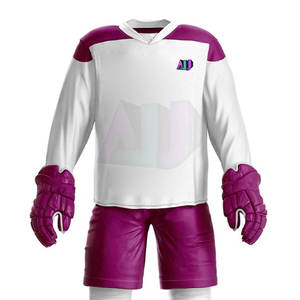 Uniforme de Hockey sobre Hielo con el Mejor Precio y Servicio OEM, 100% Poliéster Transpirable que Absorbe la Humedad, Costuras Reforzadas para Mayor Durabilidad - Product Image 5
