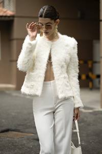 Pantalones elegantes de alta moda para mujer Lora, estilo minimalista, pierna recta, servicio ODM para verano e invierno, decoración con logotipo, talla XS - Product Image 6