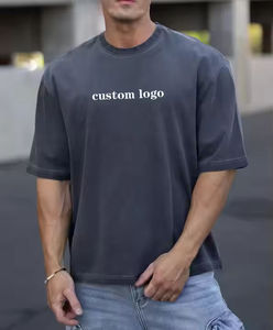 T-shirt en coton tricoté pour homme à manches courtes, coupe classique, col rond, 100% coton, été, avec motif - Product Image 4