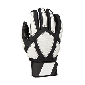Gants de football américain sur mesure en gros OEM, respirants, en polyester doux, antidérapants, sans silicone, faciles à porter, prix raisonnable - Product Image 2