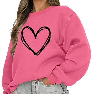 Suéter de Punto de Algodón Personalizado para Mujer, Informal, de Manga Larga, con Hombros Caídos, Cuello Redondo y Bordado Frontal - Product Image 2