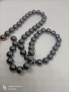 Hématite naturelle de haute qualité, perles de 8 MM, pierre de cristal, hématite, 45 perles, corde de pierre également utilisée pour la mode - Product Image 5