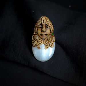 จี้หินโมราดีไซน์ล่าสุดเสน่ห์ขนาดเล็กทองเหลืองชุบทองสำหรับผู้ชายผู้หญิงเงินสเตอร์ลิงพร้อมหินคริสตัลเพชร - Product Image 1