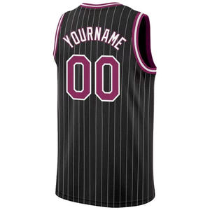 Maillots de basket-ball sans manches à col rond avec broderie 3D personnalisée, logo personnalisé, impression numérique personnalisée pour adultes, respirant, 100% polyester - Product Image 6