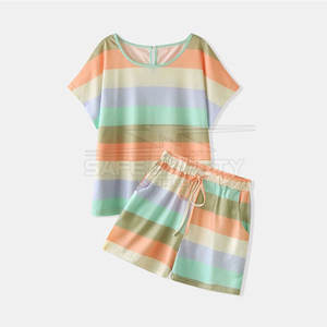 Novedades Conjunto de camiseta y pantalones cortos Conjuntos de verano para mujer Conjuntos de 2 piezas para mujer Conjunto de pantalones cortos más vendidos - Product Image 6