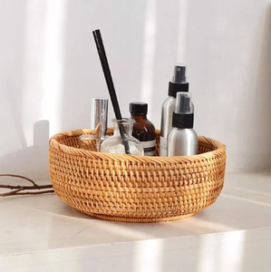 Tazón de servicio de ratán tejido a mano-Natural y ecológico de Vietnam Viet Fargimex - Product Image 6