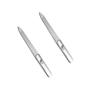 Lime à ongles professionnelle double face en acier inoxydable de taille personnalisée, outil de manucure et de pédicure - Product Image 6