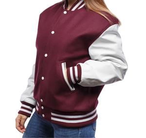 Para Champion Inspired Men's Varsity Jacket Stand Collar Logo bordado Cierre de cremallera Athletic Street Style Loose Fit para - Product Image 1