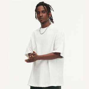 Camiseta de Algodón 100% para Hombre, Estilo Urbano, Corte Holgado, Tejido de Punto Sólido de 220 g/m², con Logotipo Personalizado e Impresión Digital - Product Image 3