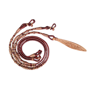 ROYAL INTRNATIONAL - Nueva Correa de Cuero Crudo Trenzada a Mano para Caballos, Color Castaño, para Equipamiento de Carreras de Caballos, de Uttar Pradesh - Product Image 1