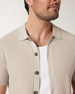 Sudadera de Punto con Botones, Manga Corta, Duradera, Especial de Invierno para Hombre, Imprescindible, Cómoda, Transpirable y Cálida - Product Image 2