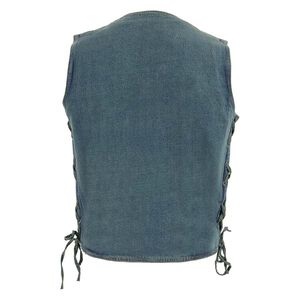 Chaleco de mezclilla Premium estilo Club hecho a medida de alta calidad Colección de motociclistas Tarifa directa de fábrica a bajo precio - Product Image 2