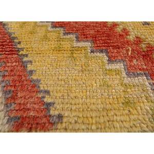 Alfombras de Lana Geométricas 3D de Estilo Clásico Nuray, Anudadas a Mano en Rojo y Naranja para Decoración de Sala de Estar, Modelo Pae-141 - Product Image 3