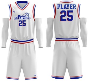 เครื่องแบบบาสเก็ตบอลของผู้ชายผ้าระบายอากาศได้ดีแห้งเร็วสำหรับฤดูร้อน - Product Image 2