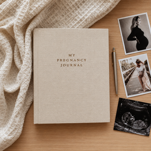 Carnet <span class=keywords><strong>de</strong></span> <span class=keywords><strong>grossesse</strong></span> LABON en lin à motifs floraux, planificateur, journal, livre <span class=keywords><strong>de</strong></span> souvenirs pour bébé, couverture rigide, cadeau pour future maman - Product Image 1