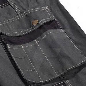 Ropa de trabajo industrial personalizable de poliéster/algodón, babero impermeable transpirable, traje Dangri, ropa de seguridad, mono de trabajo - Product Image 4