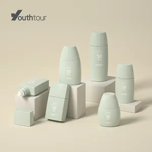 EA di lusso in plastica cosmetica per spremere il tubo piatto ovale da 30ml 50ml crema solare per le mani contenitore personalizzato per l'imballaggio personalizzato