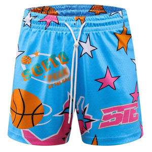 Vente en gros de shorts de survêtement en polyester de qualité supérieure pour hommes shorts de sport de basket-ball pour hommes shorts en maille personnalisés - Product Image 6