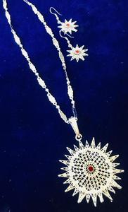 24K ชุดเครื่องประดับแฟชั่นดูไบวินเทจชุบทองต่างหูกำไลข้อมือเข็มกลัดวัสดุทองแดงสไตล์บัลแกเรียเยอรมนี - Product Image 4